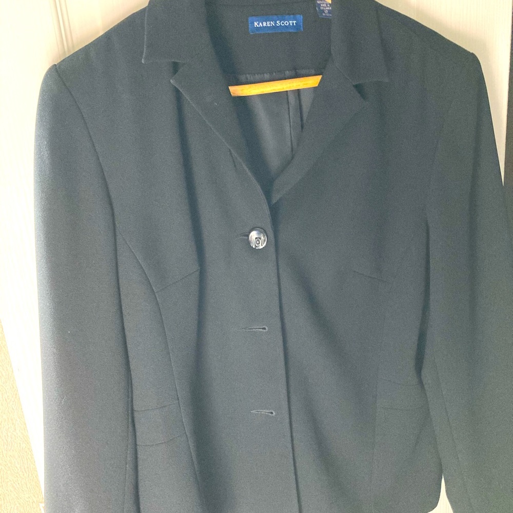 Karen Scott black jacket size 12